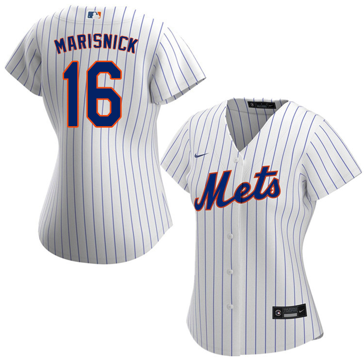 Nike Women #16 Jake Marisnick New York Mets Baseball Jerseys Sale-White